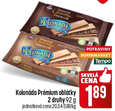 Kolonáda Prémiom oblátky 2 druhy