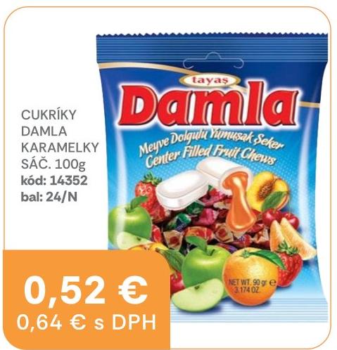 Cukríky Damla karamelky