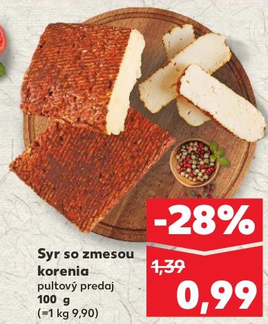 Syr so zmesou korenia