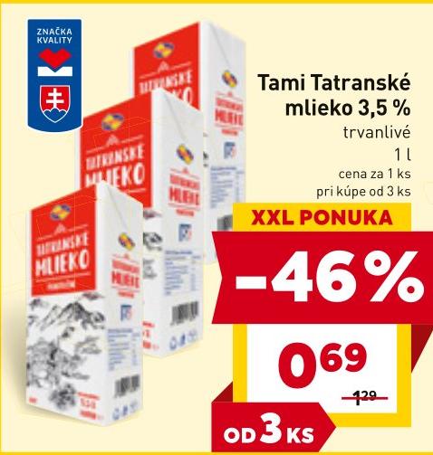Tatranské mlieko 3,5 %