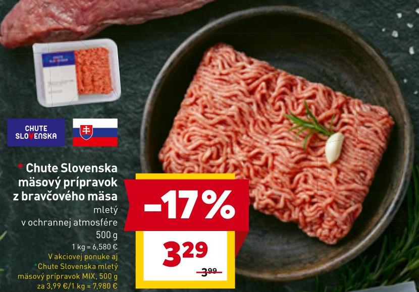 mäsový prípravok z bravčového mäsa