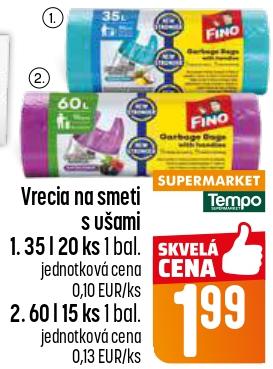 Vrecia na smeti s ušami