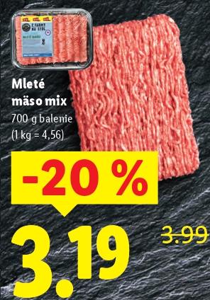 Mleté mäso mix