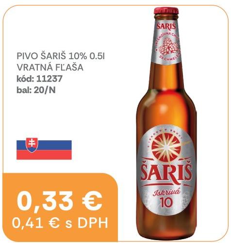 Pivo Šariš 10%