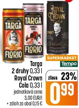 Targa, Royal Crown Cola