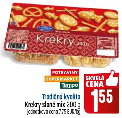 Krekry slané mix