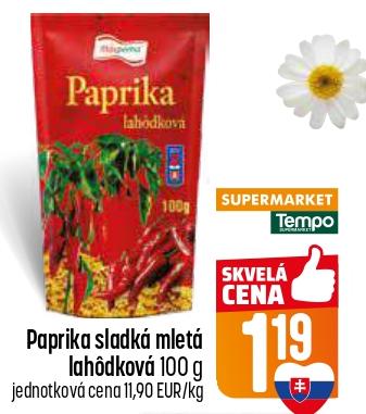 Paprika sladká mletá lahôdková