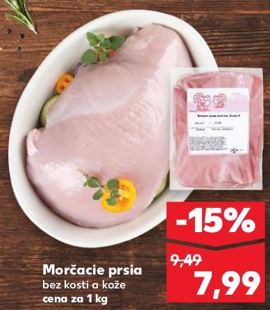 Morčacie prsia bez kosti a kože