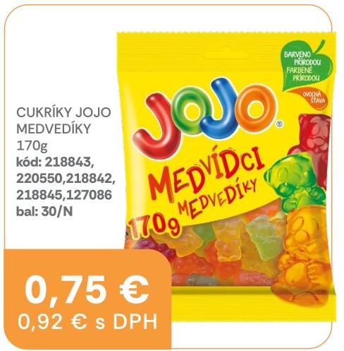 Cukríky Jojo Medvídky