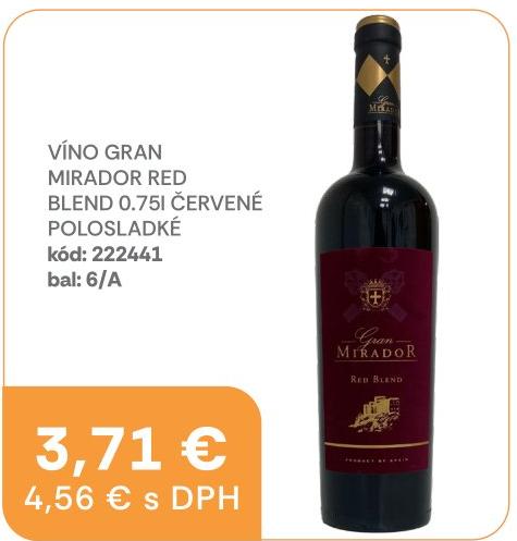 Víno Gran Mirador Red Blend