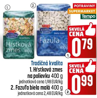 Hrstková zmes na polievku / Fazuľa biela malá