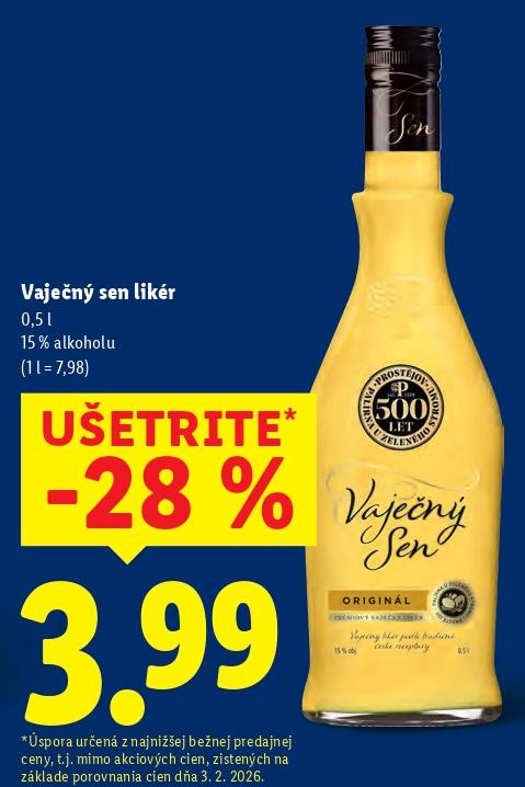Vaječný sen likér