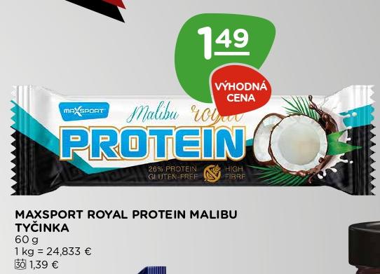 ROYAL PROTEIN MALIBU TYČINKA