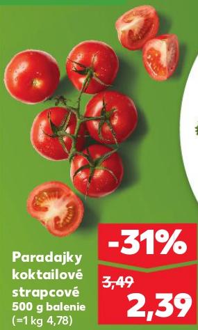 Paradajky koktailové strapcové