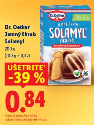 Jemný škrob Solamyl