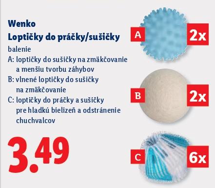 Loptičky do práčky/sušičky