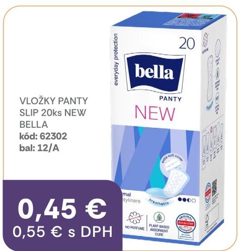 VLOŽKY PANTY SLIP 20ks NEW BELLA