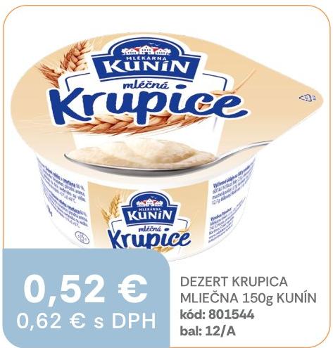 Dezert Krupica mliečna