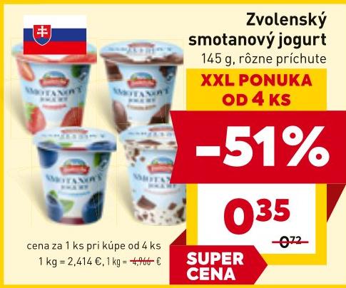 smotanový jogurt
