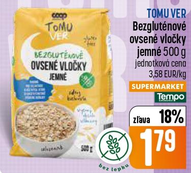 Tomu Ver Bezgluténové ovsené vločky jemné