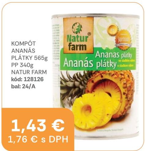 Kompót ananás plátky