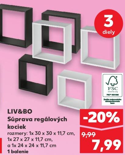 Súprava regálových kociek