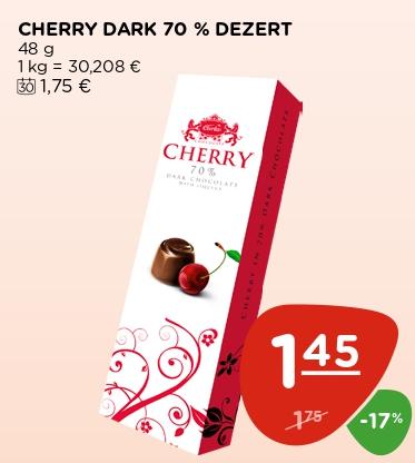 CHERRY DARK 70 % DEZERT