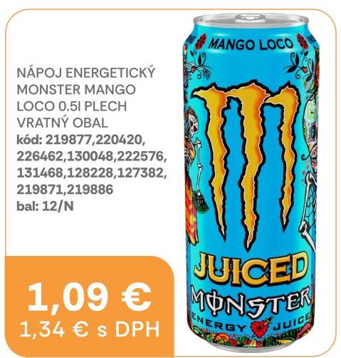 Nápoj energetický Monster Mango Loco