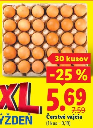 Čerstvé vajcia