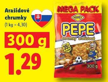 PEPE chrumky arašidové