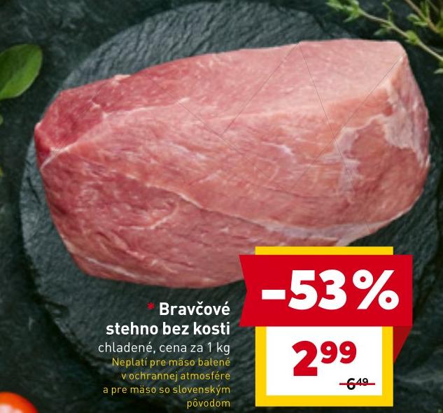 Bravčové stehno bez kosti