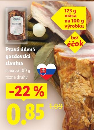 Pravá údená gazdovská slanina