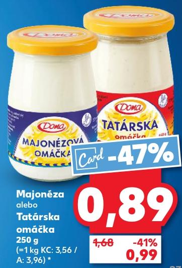 Majonéza alebo Tatárska omáčka
