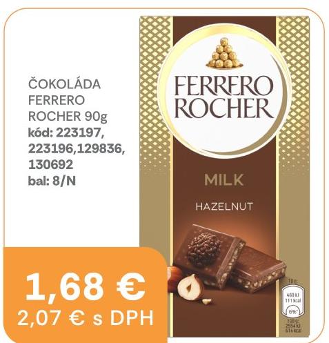 Čokoláda Ferrero Rocher Milk Hazelnut