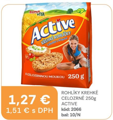 ROHLÍKY KREHKÉ CELOZRNNÉ ACTIVE