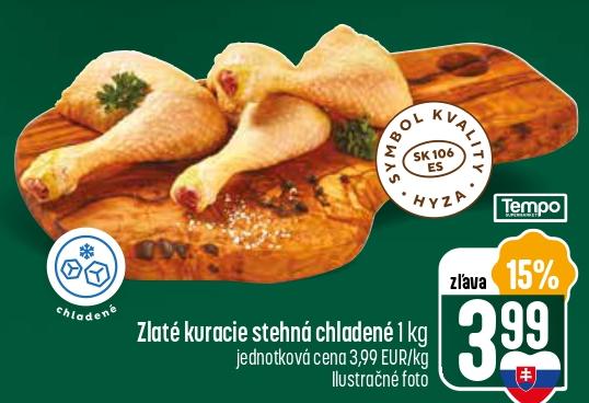 Zlaté kuracie stehná chladené