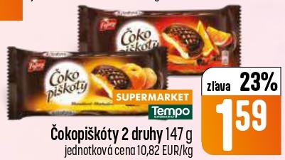 Čokopiškóty 2 druhy