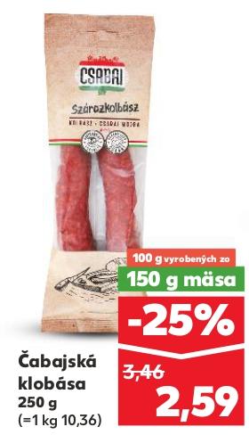 Čabajská klobása