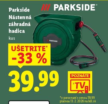 Nástenná náhradná záhradná hadica