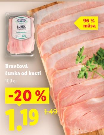 Bravčová šunka od kosti