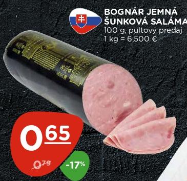 Jemná šunková saláma